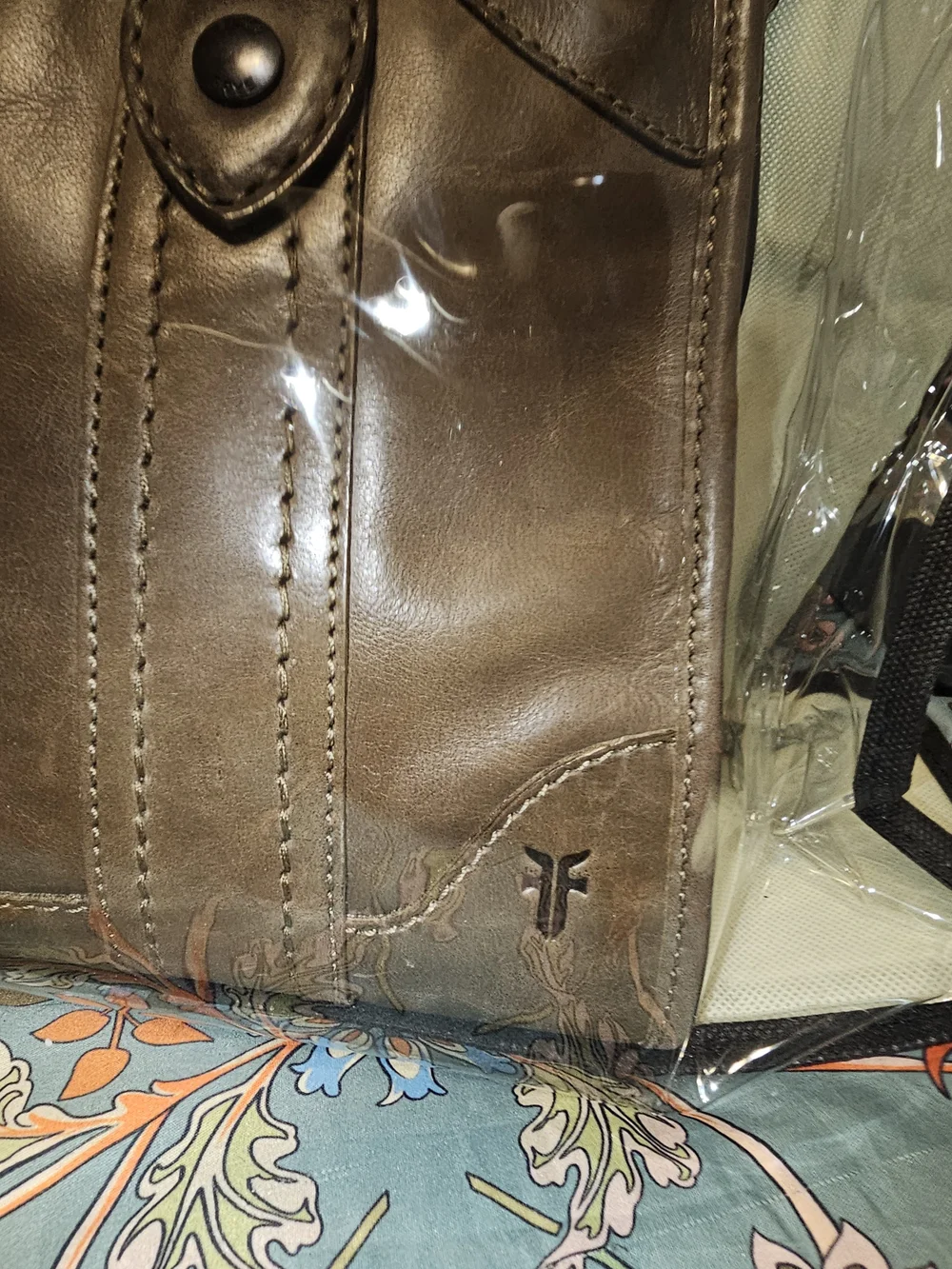 Frye Brown Leather Satchel Bag